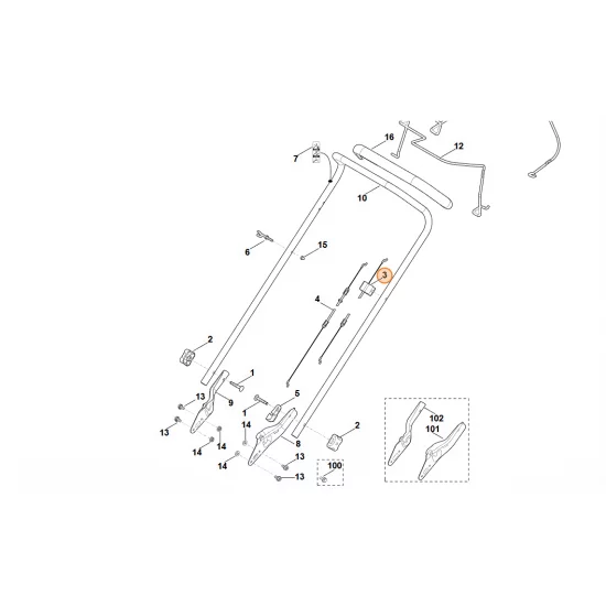 STIHL  Cięgno 6350 700 7521